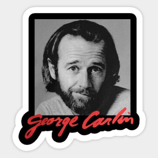 George Carlin // Retro Sticker